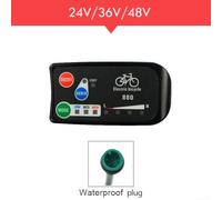 Display LED per E-Bike per kt 880 24/36/48V Tachimetro Display | Compatibile per kt 880, visualizza velocità marcia potenza, plastica per dura, installazione per facile manubrio 22mm