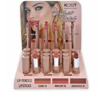 Display lip combo perfect match kost 01 (18 rossetti+3 tst+18 matite labbra)