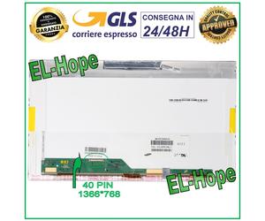 DISPLAY LTN156AT17 LCD NOTEBOOK 15.6" 40 PIN SLIM 1366768 SCHERMO HD LED