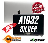 Display Macbook Air 13.3 A1932 schermo completo ORIGINALE APPLE OEM - Silver