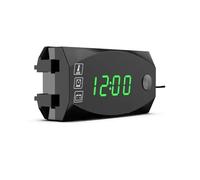 Display Marcia 3 In 1 Voltmetro Digitale Per Moto Orologio | 3 In 1 Voltmetro Digitale Per Moto Orologio Termometro Tempo LED IP67 Accessorio Universale Per 12V