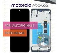 DISPLAY MOTOROLA MOTO G52 XT2221 SCHERMO FRAME VETRO OLED LCD PARI A ORIGINALE