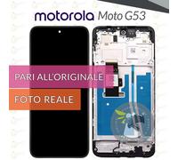 DISPLAY MOTOROLA MOTO G53 XT2335 SCHERMO FRAME VETRO LCD TOUCH PARI A ORIGINALE