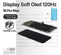 DISPLAY NO ERRORE IPHONE 16 PRO MAX APPLE 120HZ PARI ORIGINALE SCHERMO + ADESIVO