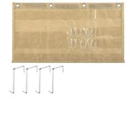 Display numerico con tasche trasparenti in PVC per | Strumento didattico in iuta con gancio per bacheca, decorazione per aule