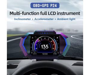 Display OBD Computer Di Bordo Per Auto Multifunzione Tachimetro Inclinometro