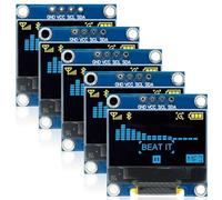 Display OLED, 5 pezzi, 0,96 pollici, 128 x 64 pixel, OLED Display Screen Driver, Display Serial Autoilluminante, OLED Schermo IIC Modulo di visualizzazione (giallo e blu)