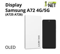 Display OLED compatibile Samsung Galaxy A72, A72 5G Touch Screen vetro con frame