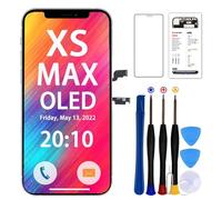 Display OLED per iPhone XS Max Schermo, 6.5" (Modello A1921, A2101, A2102, A2103, A2104) Full-HD 3D Touch Sostituzione Vetro Digitalizzatore Parti di Ricambio con Kit di Riparazione