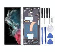 Display Oled per Samsung Galaxy S22 Ultra 5G SM-S908B touch schermo + frame nero