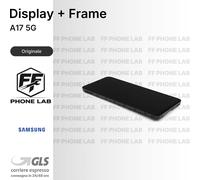 DISPLAY OLED SAMSUNG GALAXY A17 5G SM-A176B SCHERMO COMPLETO CON FRAME RICAMBIO