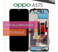 DISPLAY OPPO A57S CPH2385 SCHERMO FRAME LCD TOUCH SCREEN VETRO PARI A ORIGINALE