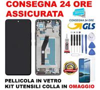 DISPLAY ORIGINALE AMOLED PER XIAOMI 14T TOUCH SCREEN VETRO SCHERMO FRAME NERO