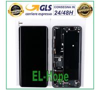DISPLAY ORIGINALE FRAME XIAOMI MI NOTE 10 LITE M2002F4LG TOUCH TARNISH GRAY NERO