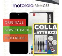 DISPLAY ORIGINALE MOTOROLA MOTO G55 XT2435 SCHERMO LCD VETRO RICAMBIO +COLLAeKIT