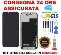 DISPLAY ORIGINALE PER APPLE IPHONE 13 TOUCH SCREEN SCHERMO VETRO NO ERRORE