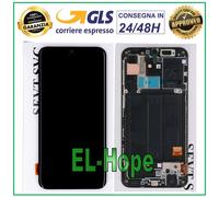 DISPLAY ORIGINALE LCD FRAME SAMSUNG GALAXY A40 SM A405 F TOUCH SCREEN VETRO NERO