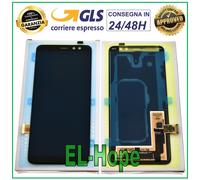 DISPLAY ORIGINALE SAMSUNG A8 2018 SM A530 TOUCH SCREEN VETRO NERO GH97-21406A