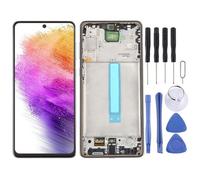 Display originale Samsung Galaxy A73 5G SM-A736B SUPER AMOLED con cornice verde