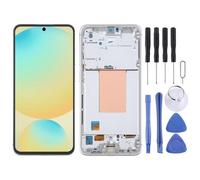 Display Originale Samsung Galaxy S24 FE SM-S721B con frame Argento Service Pack