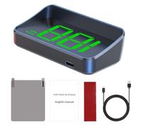 Display Per Auto a Proiezione - Proiettore Tachimetro su Parabrezza - Velocimetro Portatile Regolabile Indicatore Per Manubri Moto