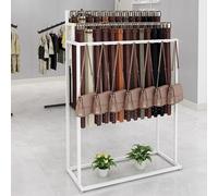 Display per Cintura da Pavimento,Organizzatore per Appendiabiti per Cintura con portacravatte in Metallo,Scaffale per Borsa con Scialli e Sciarpe a 3 Livelli Espositore per Vestiti Commerciali