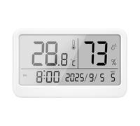 Display per la climatizzazione interna con schermo, White | Termoigrometro digitale per uso in camera, nella stanza dei bambini e sulla scrivania