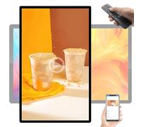 Display per segnaletica digitale da 18,5/21,5/23,6/27pollici, display pubblicitario con schermo LCD, lettore video USB per ristoranti, bar, saloni e negozi, schermo diviso intelligente 23.6inch