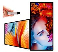 Display per segnaletica digitale, lettore multimediale pubblicitario, schermo pubblicitario con monitor LCD, USB/WiFi, commutazione orizzontale+verticale+looping+schermo diviso intelligente 43inch