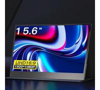 Display Portatile da 15,6 Pollici, Touch Screen Esterno 1920x1080P, Senza Sfarfallio, Ampio Angolo di Visione di 178 Gradi, Custodia Protettiva in Pelle PU, USB C, Interfaccia