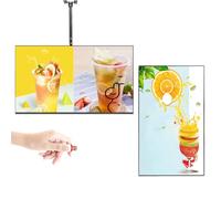 Display pubblicitario appeso, segnaletica digitale con WiFi e timer, schermo da 24-32 pollici per ristorante, bar, latticini e uso a parete