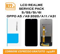 Display Realme 5/5s/5i/6i/Oppo/A5 2020/A9, 2020/A11/A31 Original Service Pack