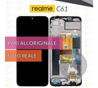 DISPLAY REALME C61 RMX3933 RMX3939 RMX3930 SCHERMO FRAME VETRO PARI ORIGINALE
