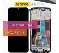 DISPLAY REALME NOTE 50 RMX3834 SCHERMO + FRAME VETRO LCD TOUCH PARI A ORIGINALE