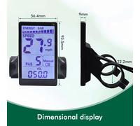 Display S866 per bici elettrica S900 UKC1 M3 M5 Pannello LCD con spina SM/impermeabile abbinata al controller JN Accessori per biciclette black 5pin
