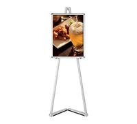 DISPLAY SALES cavalletto pittura mobile in alluminio | cavalletto per pittura in argento | cavalletto per cornici fino a 120 cm | cavalletto in alluminio per artisti, tableau matrimonio, studio