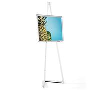 DISPLAY SALES cavalletto pittura mobile in alluminio | cavalletto per pittura in bianco | cavalletto per cornici fino a 120 cm | cavalletto in alluminio per artisti, tableau matrimonio, studio