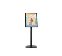 DISPLAY SALES Espositore Informativo per Formati A2 | Elegante Supporto Pubblicitario Nero | Espositore A2 Verticale/Orizzontale | Totem Pubblicitario da Terra per Cartelli e Menu