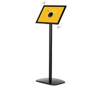 DISPLAY SALES Espositore Informativo per Formati A3 | Elegante Supporto Pubblicitario Nero | Espositore A3 Verticale/Orizzontale | Totem Pubblicitario da Terra per Cartelli e Menu