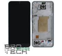 DISPLAY SAMSUNG A35 A356 FRAME PRE-ASSEMBLED LIGHT BLUE ORIGINALE SERVICE PACK