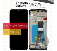 DISPLAY SAMSUNG GALAXY A02S SM-A025G SCHERMO LCD + VETRO TOUCH SCREEN + FRAME
