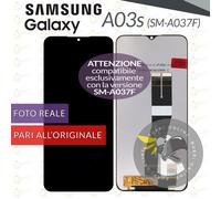 DISPLAY SAMSUNG GALAXY A03S SM-A037F SCHERMO LCD + VETRO TOUCH PARI ORIGINALE