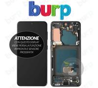 DISPLAY SAMSUNG S21 PLUS SM-G996 SCHERMO INCELL + FRAME NERO LCD RICAMBIO VETRO