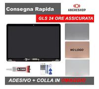 DISPLAY SCHERMO APPLE MACBOOK AIR 13.3" A1932 2020 ORO NERO SILVER FRAME NO LOGO