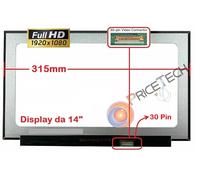 Display Screen LCD Screen Pannello LED 14" 30Pin HD N140HCA-EAC Rev.B1 C1 C2 C3
