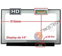 Display Screen LCD Screen Pannello LED 14" 30Pin HD per notebook HP 240 G8