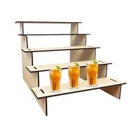 Display separato, montaggio di punte, mensola, mensola in legno stampaggio in 5 fasi per le collezioni | Rack organizzatore leggero per decorazione domestica per cupcake, giocattoli, figure, l