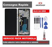 DISPLAY SERVICE MOTOROLA MOTO EDGE 50 FUSION LCD TOUCH FRAME BLU ROSA CELESTE