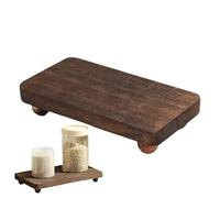 Display Shelf For Perfume | Flowerpot Square Wooden Organizer Holder - Dependable Decorative Elevated Rustic Touch Home Decoration Display Stand For Home, Living Room, Cafe