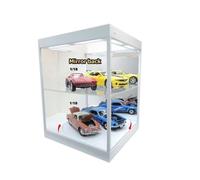 Display Show case Vitrine White Led Black Mirror 1/18 - T9-69929 TRIPLE9